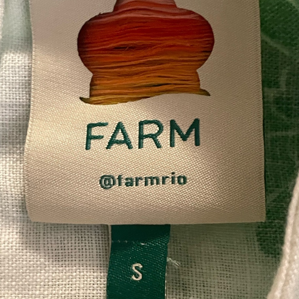 Farm Rio Festival Linen Crop Top - Picture 8 of 8